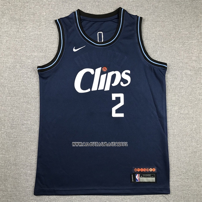 Kawhi Leonard NO 2 Camiseta Nino Los Angeles Clippers Ciudad 2023-24 Azul
